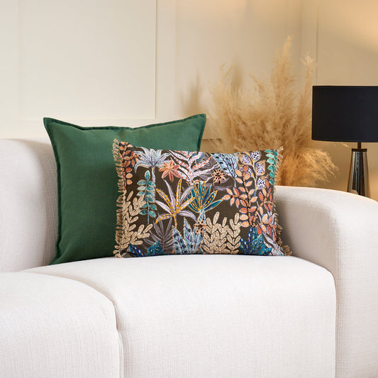 Bali Embroidered Rectangular Cushion