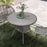 Outdoor PE Rattan Dining Table w/ Wood-plastic Composite Top, Grey