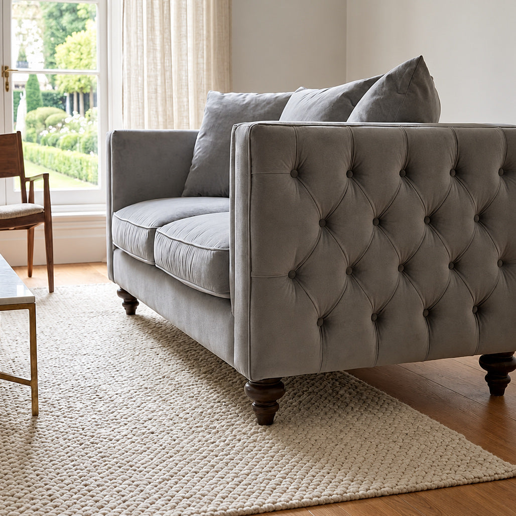 Ascot two Seat Sofa  – Dove Grey