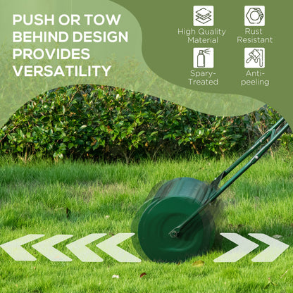 40L Lawn Roller Grass Ground Garden Push / Tow Landscaping Erasing Sod