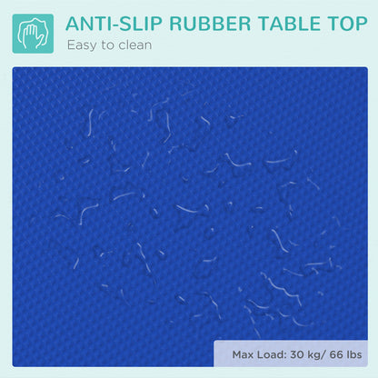 PawHut Foldable Dog Grooming Table Adjustable Arm 81x49x80 cm