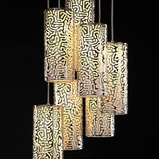 Moray Seven Light Pendant Chrome