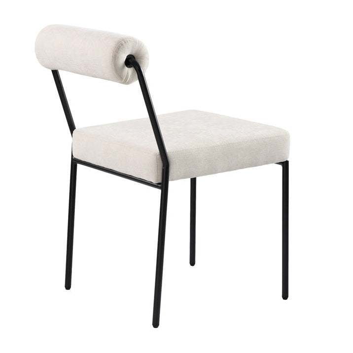 Set of 2 Nosta dining chairs - Light Taupe