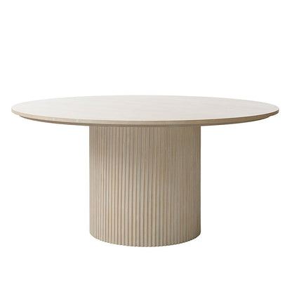 Ophelia Washed Grey Oak Circular Dining Table