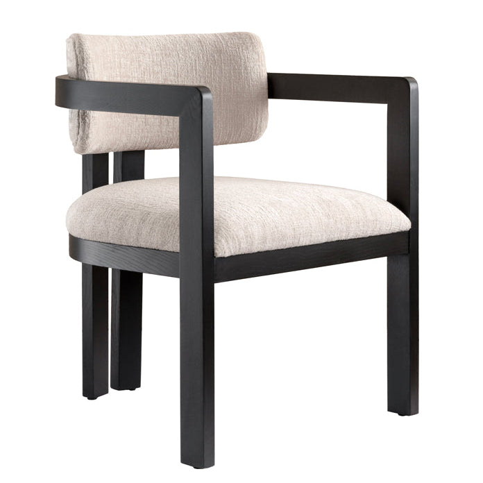 Brewster 6-8 Seat Black Dining Table and 6 Jolie Dining Chairs