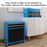 Top Chest and Roller Cabinet Combo Metal Tool Cabinet on Wheels Blue