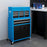 Top Chest and Roller Cabinet Combo Metal Tool Cabinet on Wheels Blue