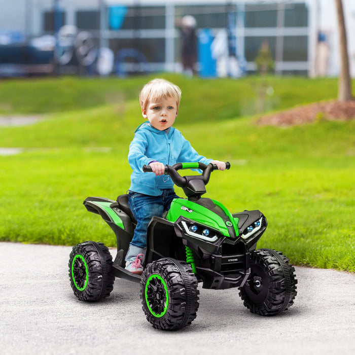 12V Electric Quad Bikes for Kids Ride On Car ATV Toy for 3-5 Years Green