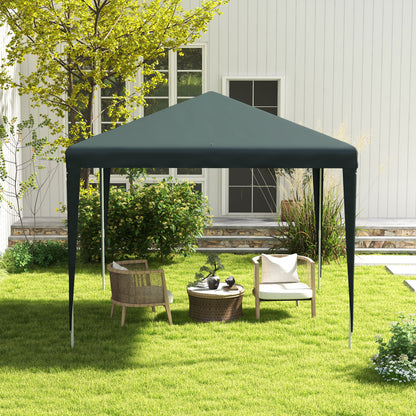 2.7m x 2.7m Garden Gazebo Marquee Party Tent Wedding Canopy Outdoor(Green)