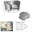 Pet Sofa Couch, Dog Bed, Cat Lounger, with Storage Pocket Removable Cushion Modern Furniture for Small Dogs, 69 x 49 x 38cm, Silver Grey