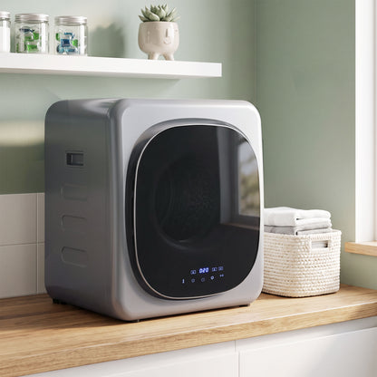 2.5kg 800W Vented Tumble Dryer with Stainless Steel Tub, Silver Tone