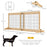 Adjustable Wooden Pet Gate Freestanding Dog Barrier for Doorway