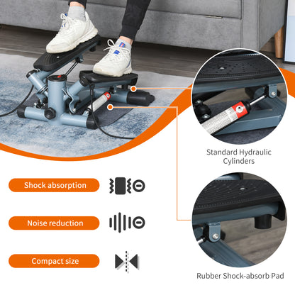 Mini Stepper Step Machine w/ Cushion Mat for Leg Arm Full Body Training