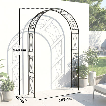 Garden Arch, Rose Arch, Black