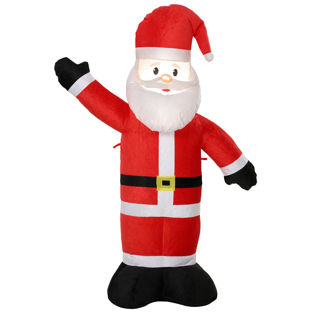5ft Christmas Inflatable Velvet Look Santa Claus