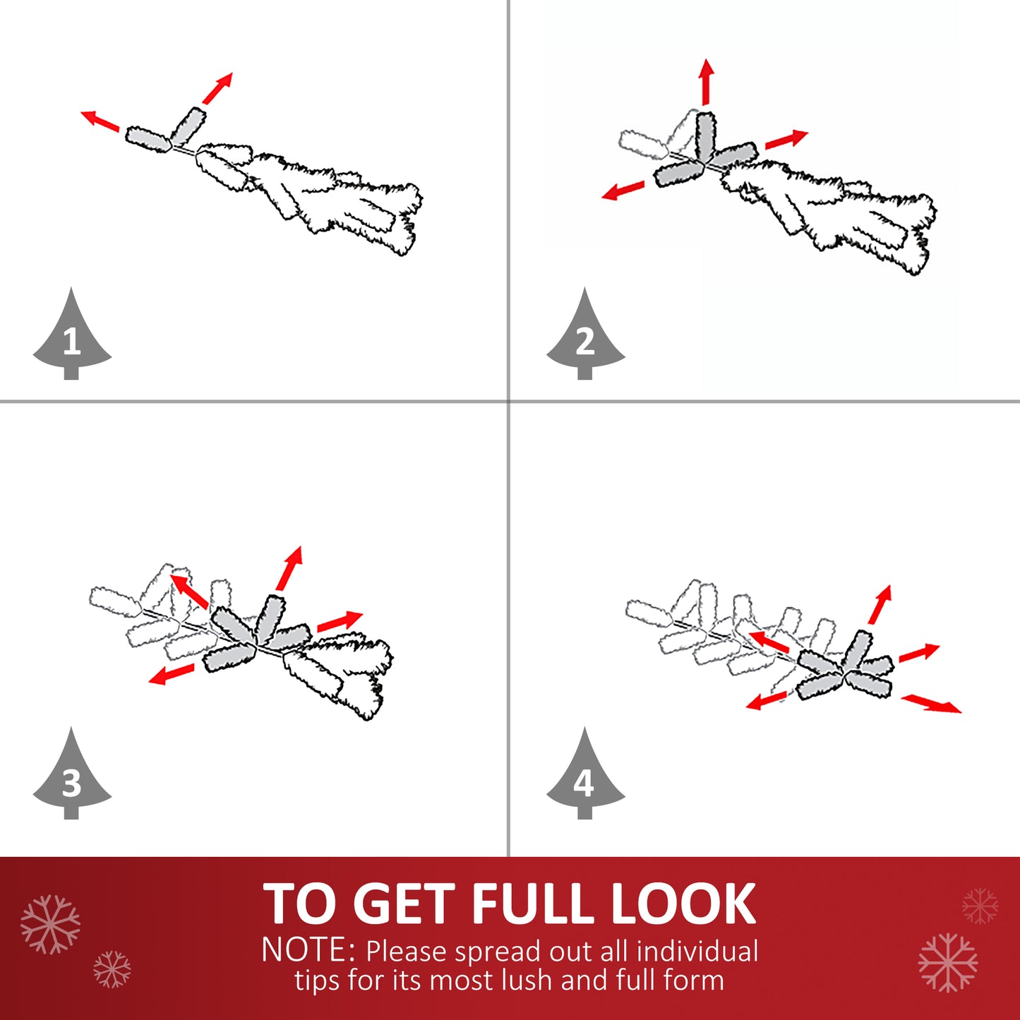 Pre-lit Christmas Wreath with 50 Warm White LED Ideal Xmas Artificial Door Decoration