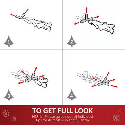 Pre-lit Christmas Wreath with 50 Warm White LED Ideal Xmas Artificial Door Decoration