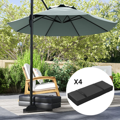 Parasol Weights Set of 4, Parasol Base Weights Bags, Black
