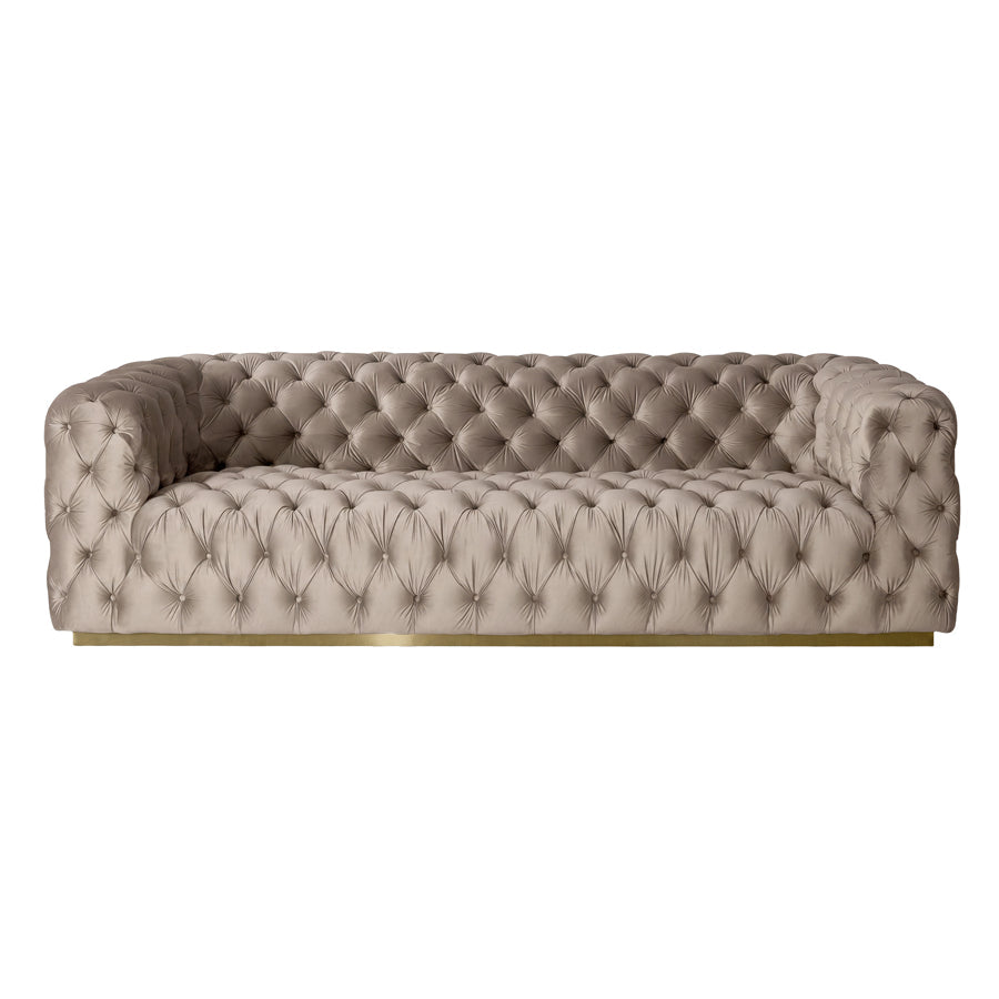 Frankfurt Three Seat Sofa – Taupe