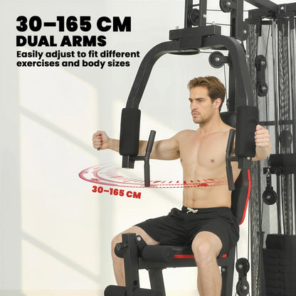 Home Gym Smith Machine with 65kg Weight Stack