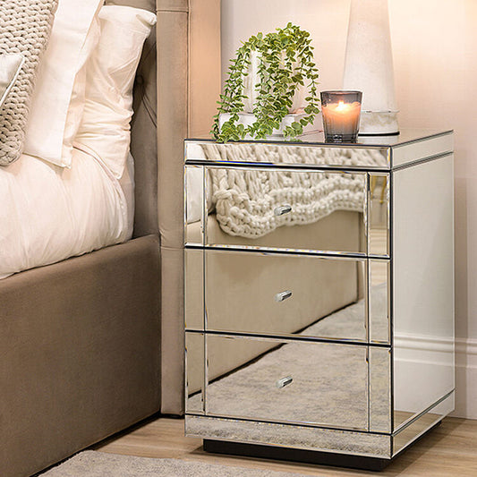 Lucia Mirrored Bedside Table