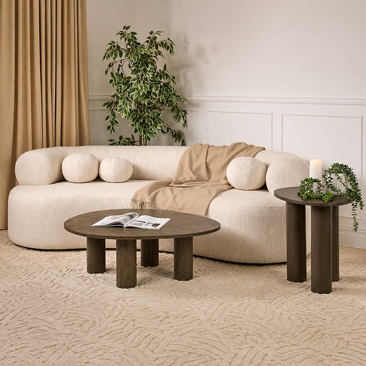 Rolls Three Seat Sofa Natural Linen