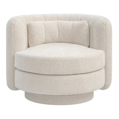 Calvin Swivel Armchair - Travertine