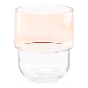 Small Apricot Glass Vase