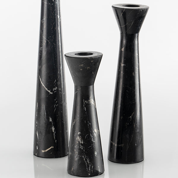 Terza Candle Holders Black