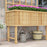 Wooden Raised Planter with Trellis for Vine Climbing Plants, Elevated Garden Bed with Drainage Holes and Bed Liner