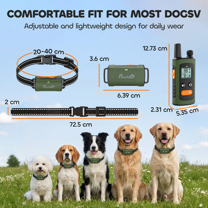 Dog Training Collar Anti Barking Device with 3 Modes 3200Ft Remote