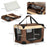 60cm Pet Carrier, Foldable Dog Bag, Portable Cat Carrier, Pet Travel Bag with Cushion for Miniature Dogs, Brown