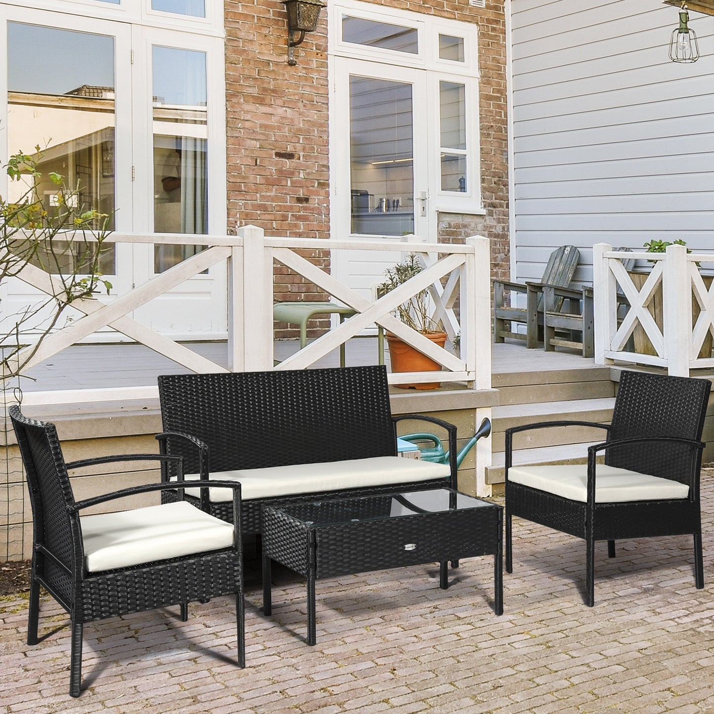 Rattan Set Garden Furniture Outdoor Patio Wicker Weave Chair Table