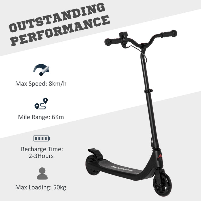 120W Electric Scooter w/ Battery Level Display, Rear Break - Black