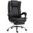 Executive Office Chair Computer Desk Chair for Home w/ Footrest, Black