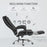 Executive Office Chair Computer Desk Chair for Home w/ Footrest, Black