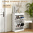 Slim Shoe Storage Cabinet with 2 Flip Drawers for Entryway, White