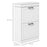 Slim Shoe Storage Cabinet with 2 Flip Drawers for Entryway, White