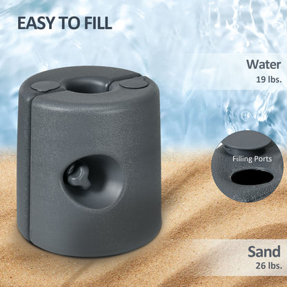 Gazebo Weights Set of 4 for Pop up Gazebo, 48KG