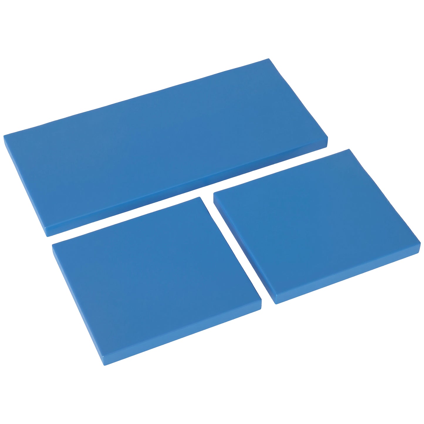 3PCs Rattan Garden Seat Cushions Pads for Patio Furniture Sky Blue