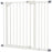 Metal 74-94cm Wide Adjustable Dog Gate White