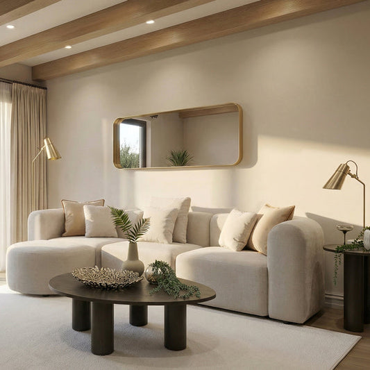 Dune Three Seat Sofa – Parchment