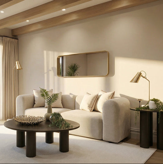 Dune Two Seat Sofa – Parchment