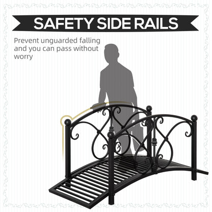 Decorative Garden Bridge Landscaping with Railings for Creek Pond