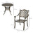 5PCs Garden Dining Conversation Set 4 Chairs Table Umbrella Hole