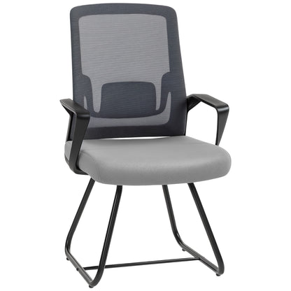 Desk Chair No Wheels, Meeting Chair with Mesh Back for Waiting Room