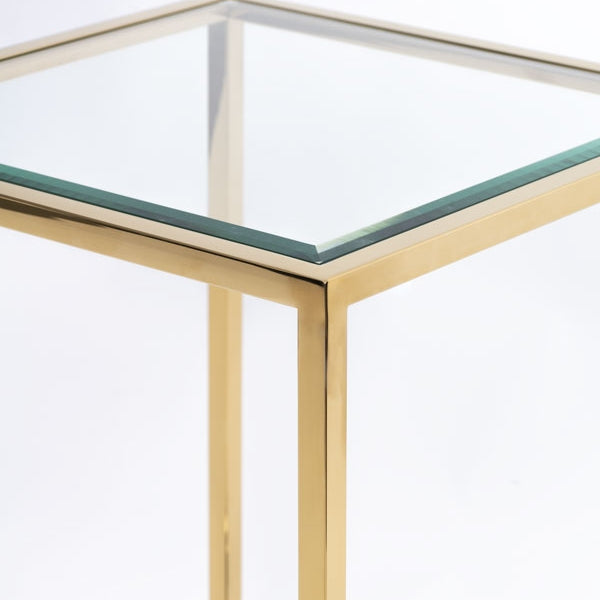 Rippon Brass Square Side Table