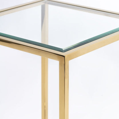 Rippon Brass Square Side Table