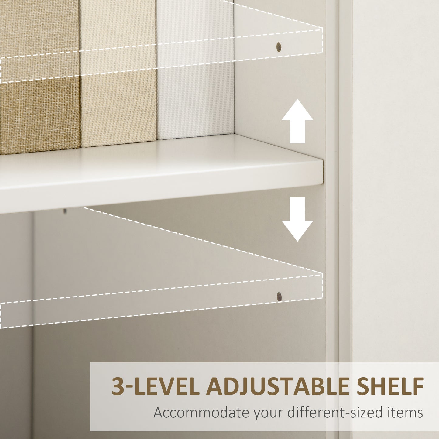 Corner Floor Lamp with Dimmable Warm White LED Light, Rustic Brown