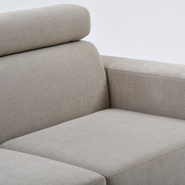 Heather Left Hand Corner Sofa - Taupe